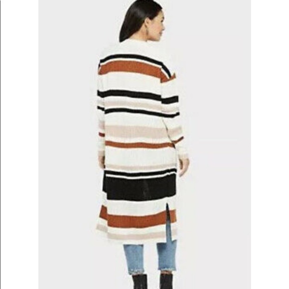 AllisonJoyEverevePhoebeStripeCardiganDuster Sweate - Picture 3 of 4